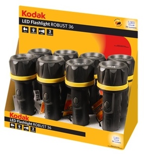 KODAK LED (700mW) Flashlight Robust 36 8 ks v balení (bez baterií - 2x D)